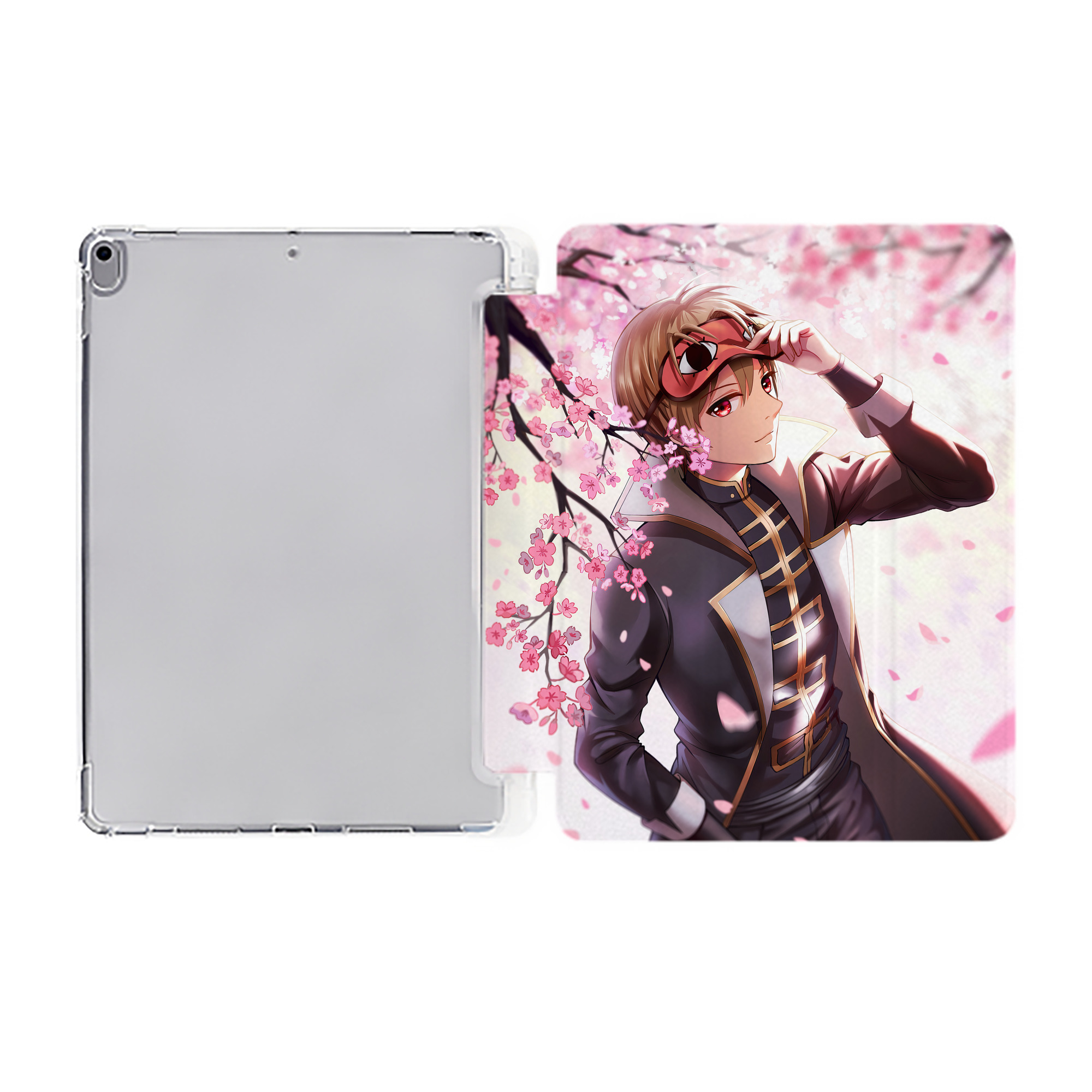 ぎんたま 坂田銀時（さかたぎんとき） 神楽 志村新八（しむら しんぱち） GINTAMA Sakata Gintoki Kagura Shimura Shinpachi IPad ケース ペン収納付き 三つ折りスタンド PUレザー×シリコン 対応機種9.5/10.5/10.9インチ